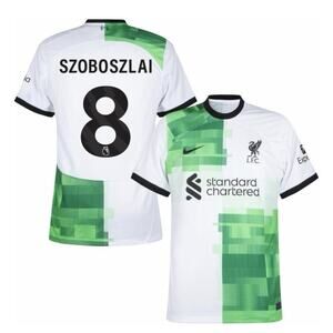 Nike Liverpool Away Szoboszlai 8 Jersey 2023-2024 (Premier League) Kids Size Med
